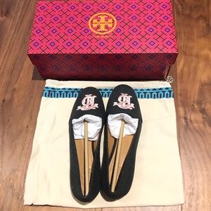 Tory Burch Antonia Loafer Grey/Pink Totally New